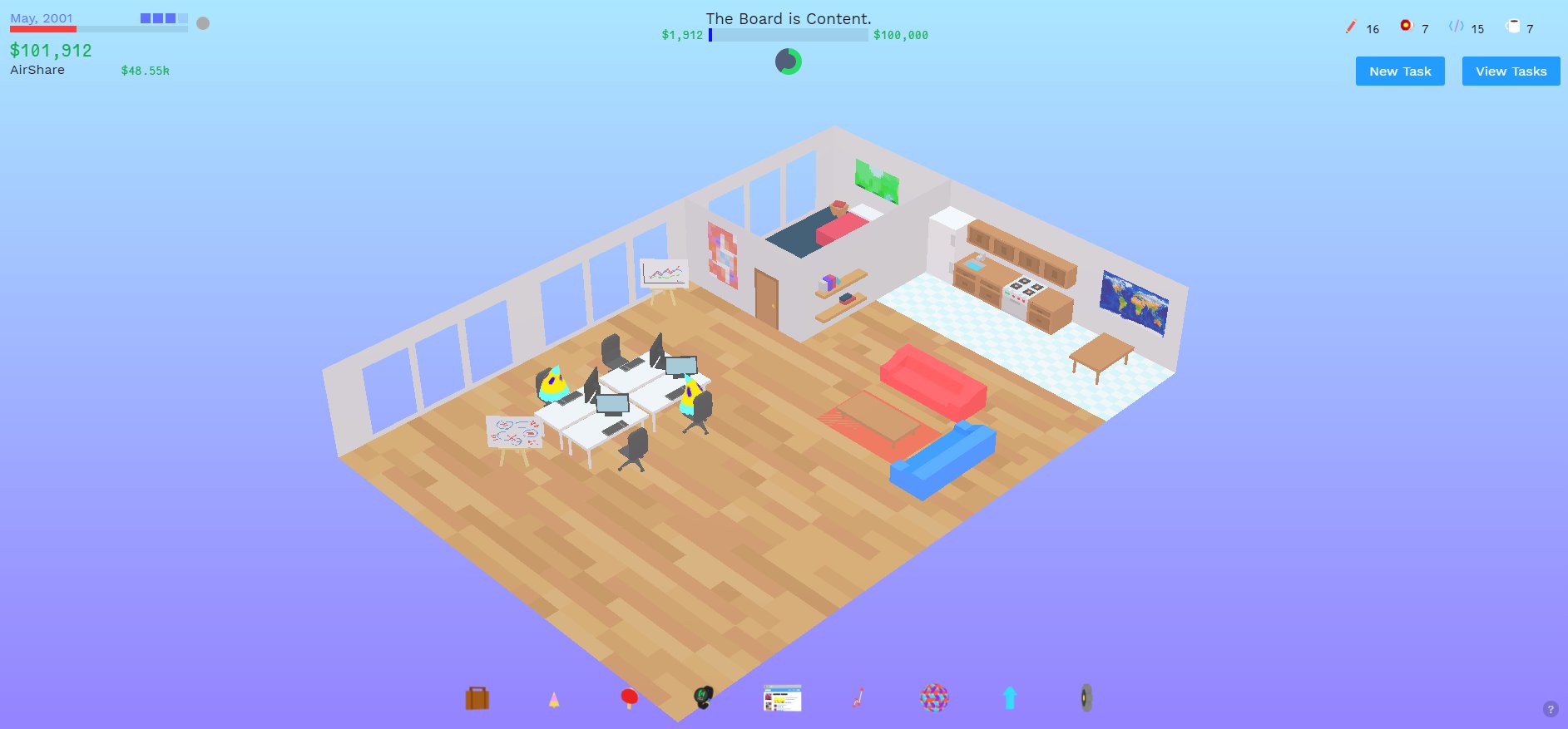 The Founder: A Dystopian Business Simulator